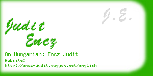 judit encz business card